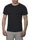 Walk Men's Short Sleeve Undershirt Black