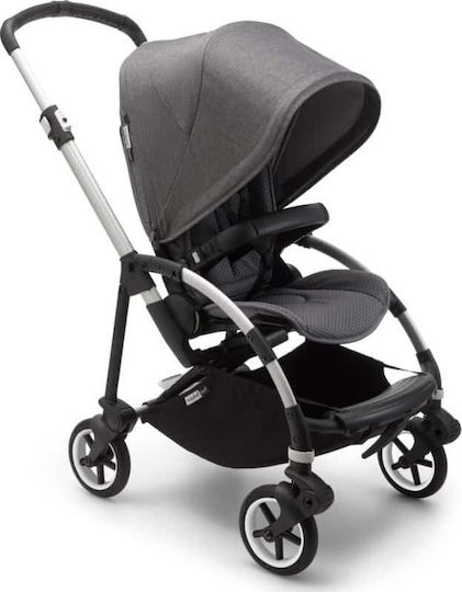 Bugaboo Bee 6 Baby Stroller Suitable from 6+ Months Alu Grey - Grey Melange
