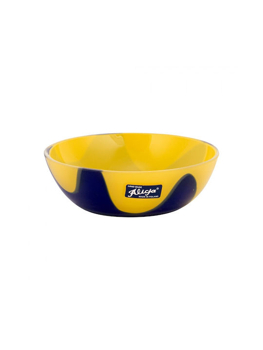WM Collection Σταχτοδοχείο Τσιγάρου Γυάλινο Κίτρινο 13x5cm