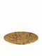 Art et Lumiere Round Rattan Decorative Platter Hyacinth Brown 37x37x6cm