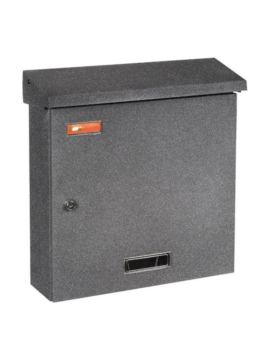 Viometal LTD Λονδίνο 9001 Outdoor Mailbox Metallic in Gray Color 38x10x36cm