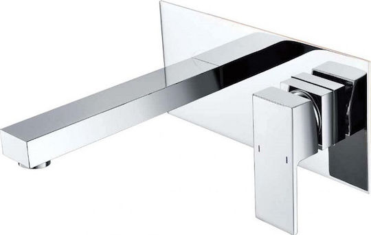 Gloria Ponte Built-in Mixer & Spout Set for for Bathroom Sink 1 Exit Chrome Gloria Ponte Built-in Mixer & Spout Set for for Bathroom Sink 1 Exit Chrome