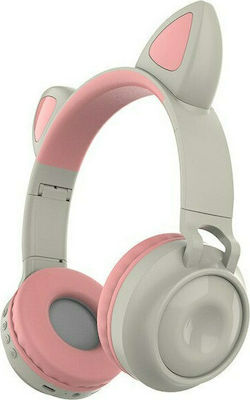 ZW028 Wireless Bluetooth Over Ear Headphones with 5 hours of Operation Gray