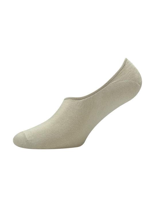 Walk Men's Solid Color Socks Beige