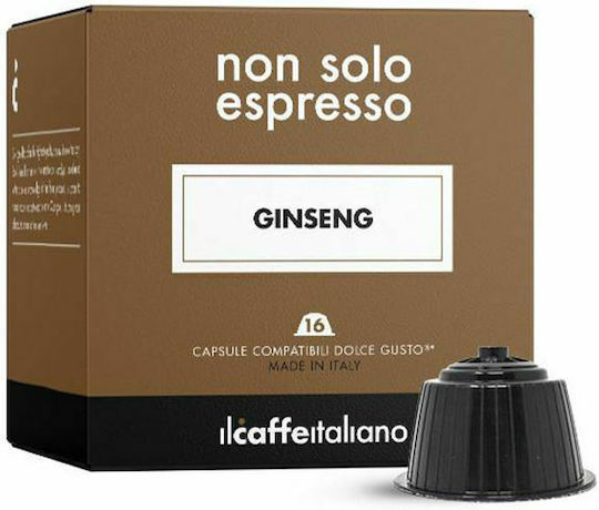 IL Caffe Italiano Capsules Espresso Ginseng Compatible with Machine Dolce Gusto 16caps,tobolek