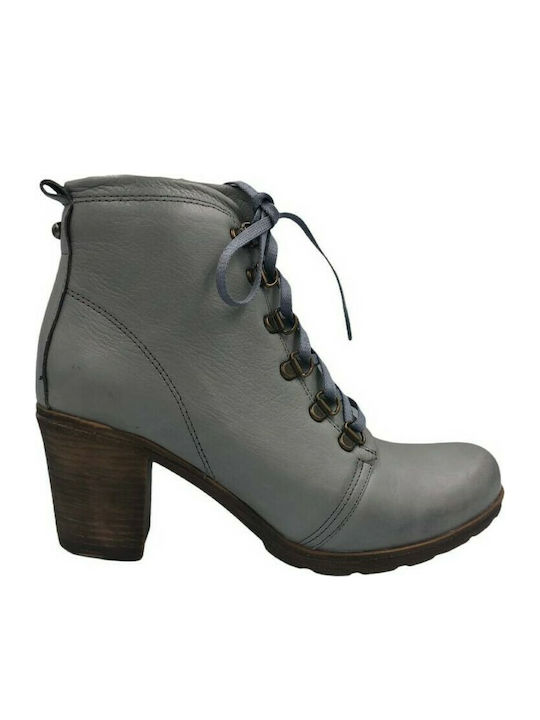 Safe Step 19206 Leather Women's Ankle Boots Gray