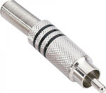 Adam Hall RCA male (7622BLK) Silver