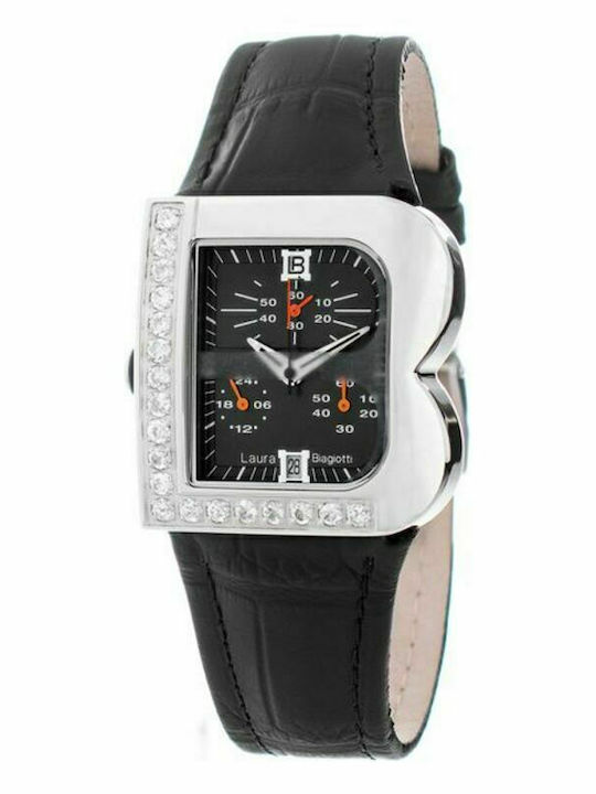 Laura Biagiotti Women's Watch with Black Leathe...