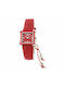 Laura Biagiotti Watch with Red Leather Strap LB0040L-03