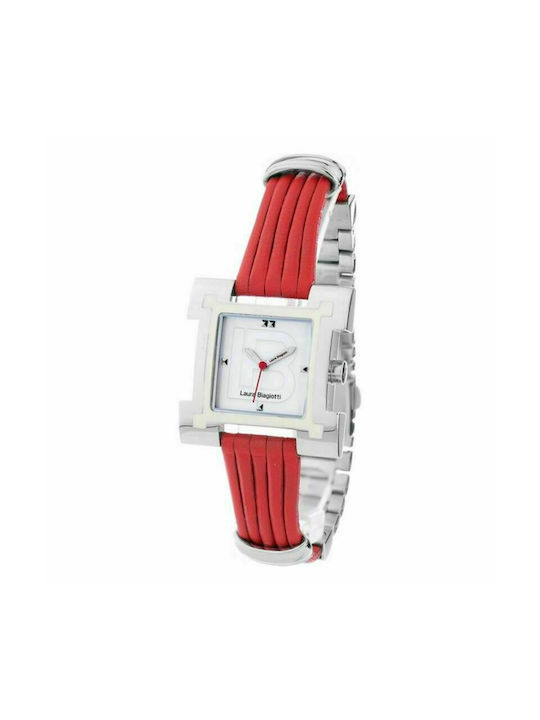 Laura Biagiotti Uhr mit Rot Lederarmband LB0039L-04