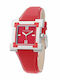 Laura Biagiotti Women's Watch with Red Leather Strap