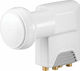 Goobay Universal Quattro LNB LNB Quad (4 Ausgänge) mit Geräuscharmer Verstärker 0,1dB