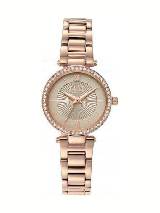 Elle Time & Jewelry Ρολόι Μπαταρίας με Μεταλλικό Μπρασελέ