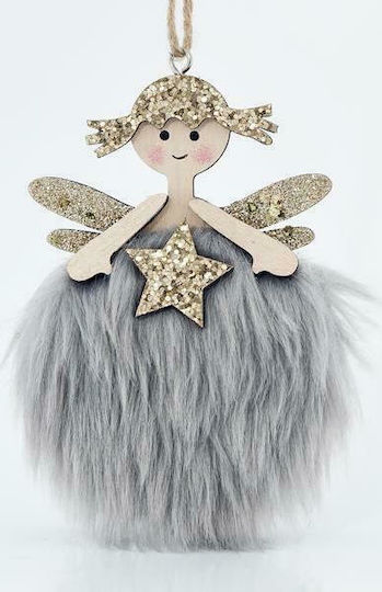 Fairy Wooden Gray Ornament 8x20cm