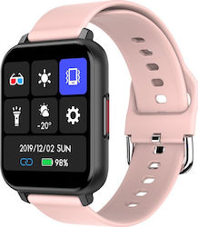 T82 Smartwatch με Παλμογράφο (Ροζ)