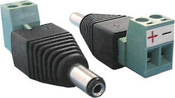 Tele CCTV Connector Θηλυκό για Τροφοδοσία με Βίδα AA-001