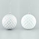 Silver 8cm Hanging Ball Ornament Ornament Plastic Silver 8cm Set 6pcs