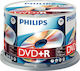 Philips Εγγράψιμα DVD+R 16x 4.7GB Cake Box 50τμχ