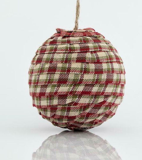 Hängendes Kugel Ornament Ornament Stoff Mehrfarbig 10cm