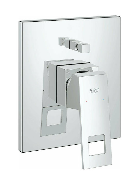 Grohe Eurocube Built-In Mixer Bathtub with 2 Exits Chrome