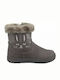 Bunny Suede Kinderstiefeletten mit Reißverschluss Gray