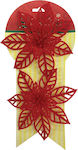 Christmas Decorative Flower 14cm 2pcs