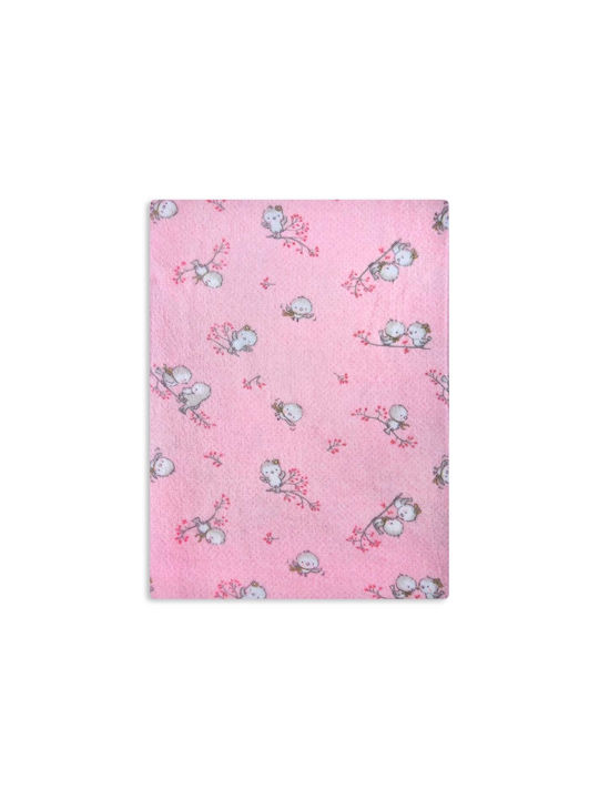 Dimcol Baby Duvet Cover Birds 15 Pink 120x160cm