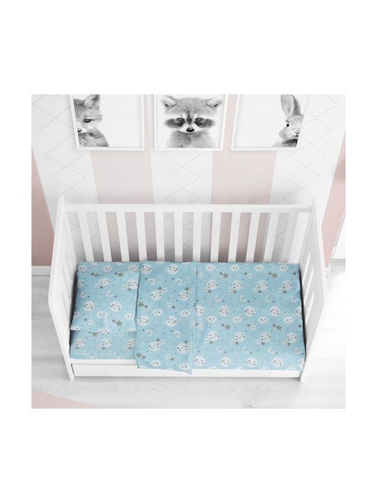 Dimcol Baby Duvet Cover Smile 81 Blue 120x160cm