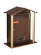 Viometal LTD 7007 Μονακό Outdoor Mailbox Metallic Bronze 34x34.2x41cm