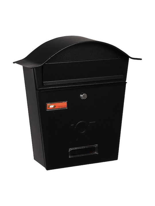 Viometal LTD Βιέννη 5001 Outdoor Mailbox Inox Black Embossing 35.5x10x37cm