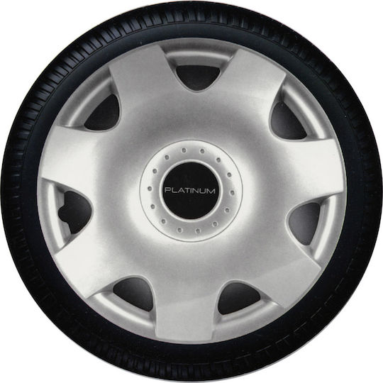 Autoline Car Hubcap Set Argo Platinum 13" 4pcs Silver