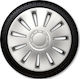 Autoline Σετ Τάσια Αυτοκινήτου Argo Silverstone Mat 4τμχ 14" Ασημί