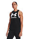 Under Armour Sportstyle Graphic Women's Athletic Cotton Blouse Sleeveless Black