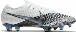 Nike Mercurial Vapor 13 Elite MDS FG Χαμηλά Ποδοσφαιρικά Παπούτσια με Τάπες Λευκά