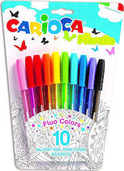Carioca Fiorella Ballpoint Set 10 Bucăți