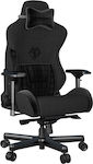 Anda Seat AD12XLLA T-Pro II Υφασμάτινη Καρέκλα Gaming με Ρυθμιζόμενα Μπράτσα Μαύρη