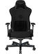 Anda Seat AD12XLLA T-Pro II Υφασμάτινη Καρέκλα Gaming με Ρυθμιζόμενα Μπράτσα Μαύρη