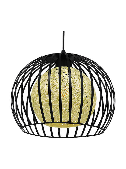 GloboStar Carter Pendant Lamp E27 Black