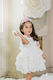 Stova Bambini G3 Ecru Baptism Clothing Set with Hair Accessories & Dress made of Lace 2pcs