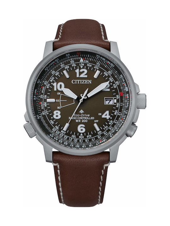 Citizen Eco - Drive Chronograph Watch with Metal Bracelet Brown CB0240-29X