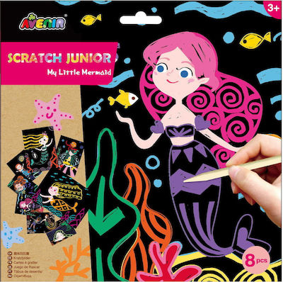 Avenir Pictură Εικόνες με Scratch Mermaid pentru Copii 3++ Ani