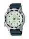 Citizen Automatic Watch with Rubber Strap Green NY0040-09W