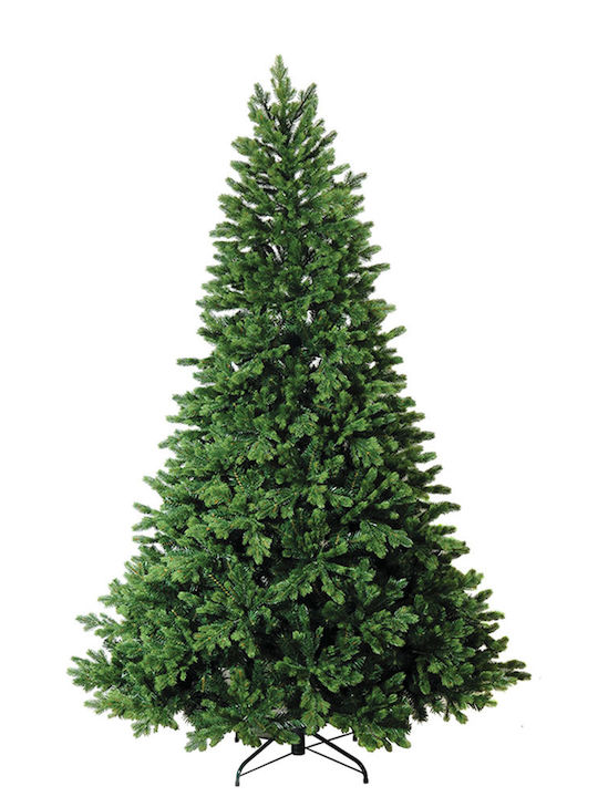 Σμόλικας Christmas Green Tree with Metallic Base and Built in Branches H240cm