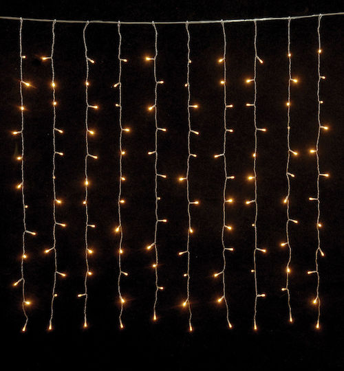 360 Λαμπάκια LED 2μ. x 200εκ. Θερμό Λευκό τύπου Κουρτίνα
