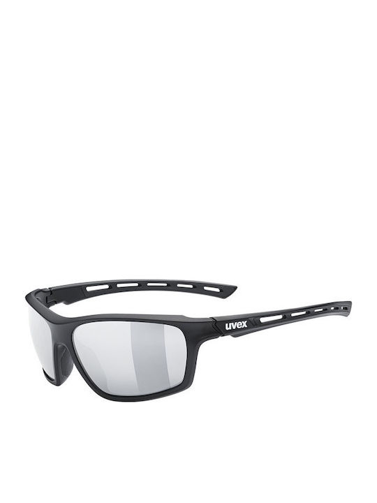 Uvex Sportstyle 229 Men's Sunglasses with Black Plastic Frame and Gray Lens S5320682216