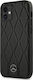 Mercedes-Benz Wave Back Cover Δερματίνης Μαύρο (iPhone 12 mini)