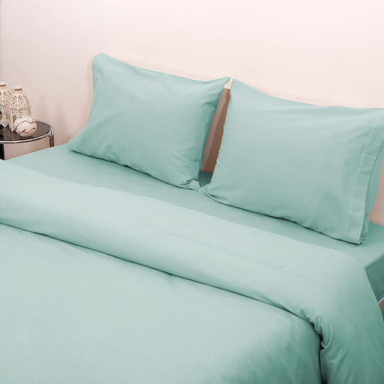 Viopros Set Baby Duvet Cover with Pillowcase Green 120x160cm