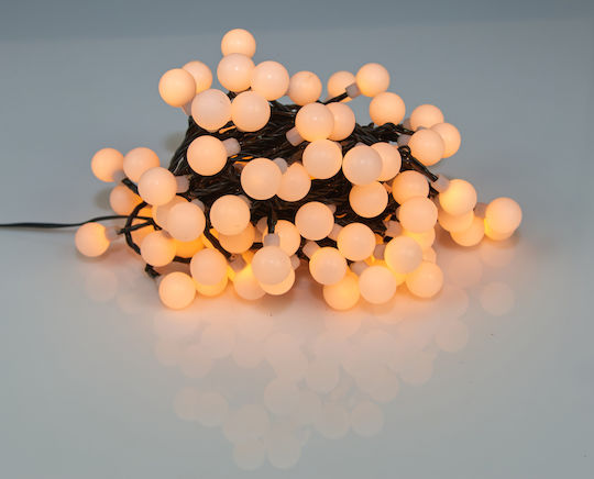 100 Λαμπάκια LED 13μ. Θερμό Λευκό σε Σειρά