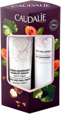 Caudalie Set Hand and Nail Cream 30ml & Lip Conditioner 4,5gr