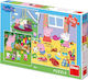 Παιδικό Puzzle Peppa το Γουρουνάκι σε Διακοπές για 5+ Ετών 55pcs Dino